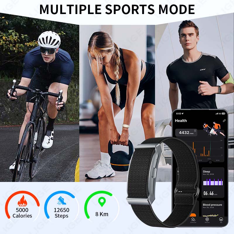 LIGE ไม่มีหน้าจอสร้อยข้อมือสมา - Fall Detection Watch บทวิจารณ์และราคา
